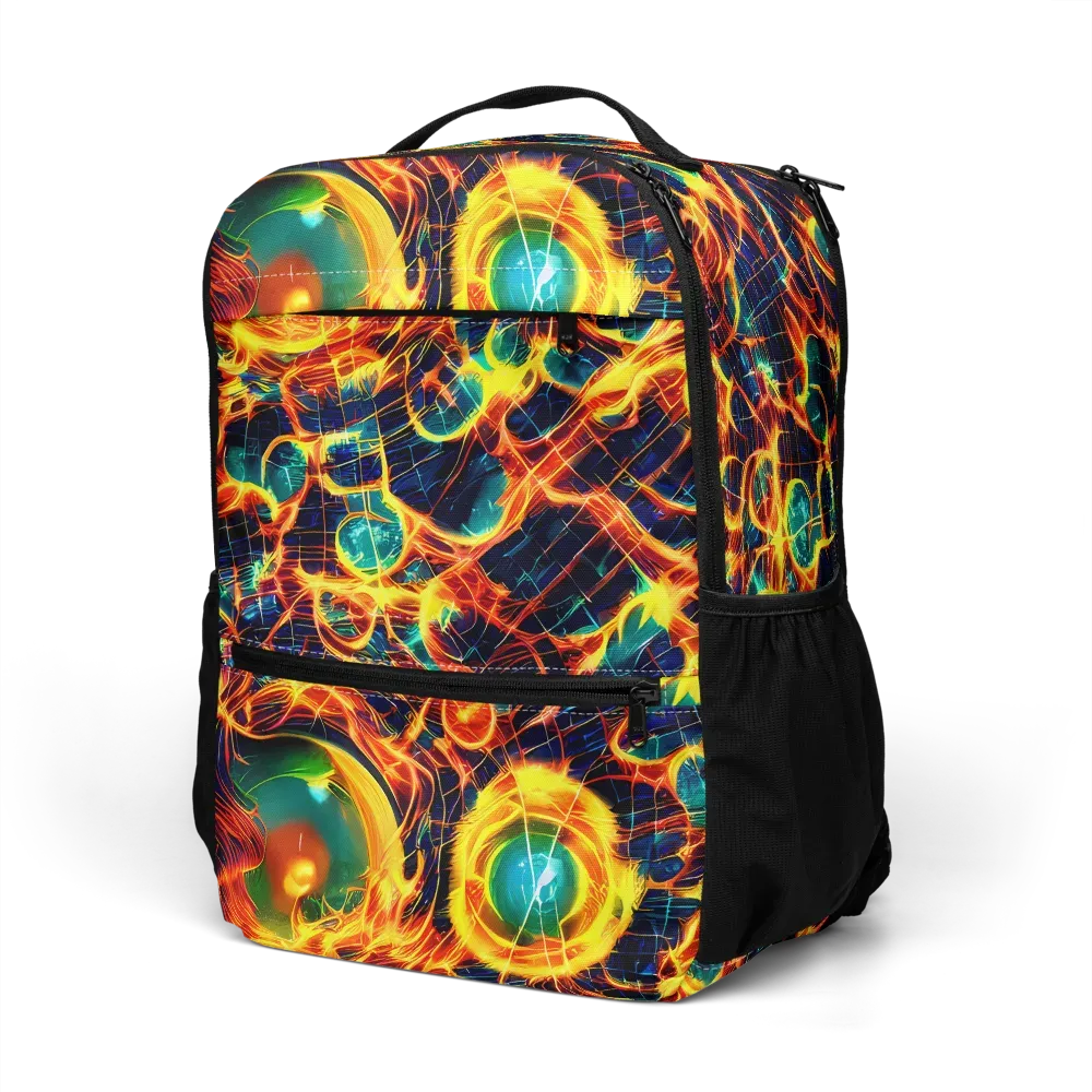 Inferno Grid on Utility Backpack — Left Front