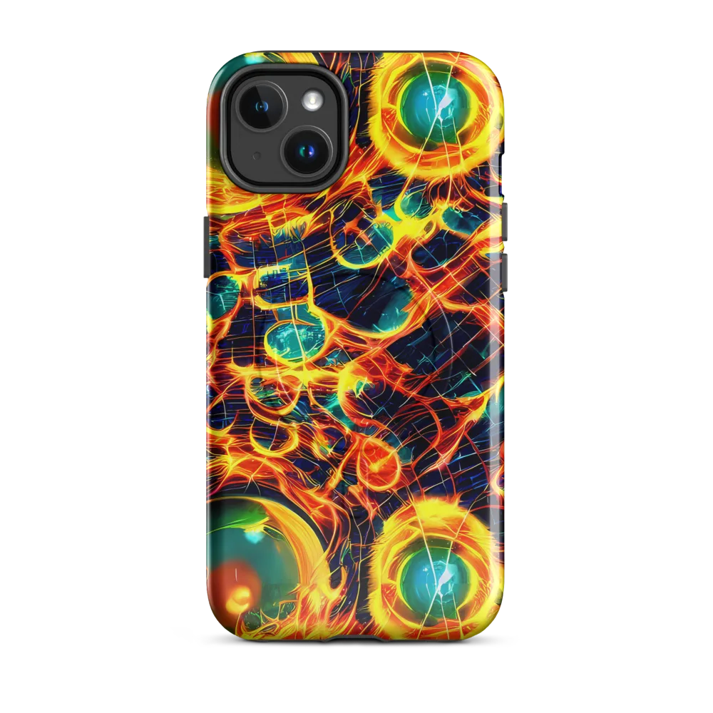 Inferno Grid on MagSafe Tough Case for iPhone® — Front