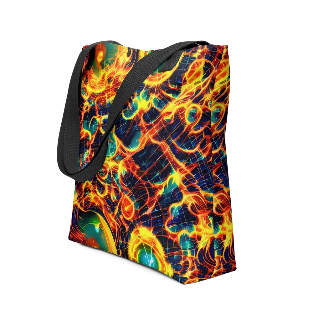 Inferno Grid on Tote Bag — Front