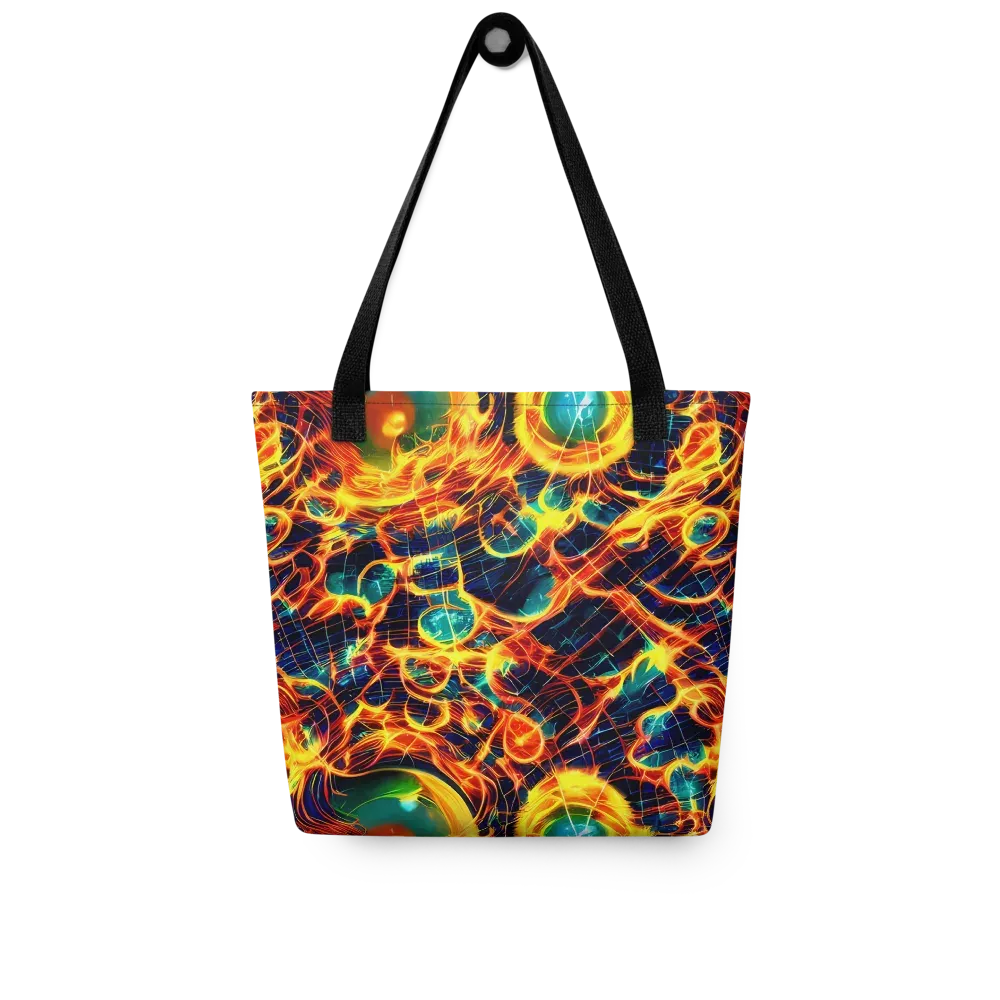 Inferno Grid on Tote Bag — Front