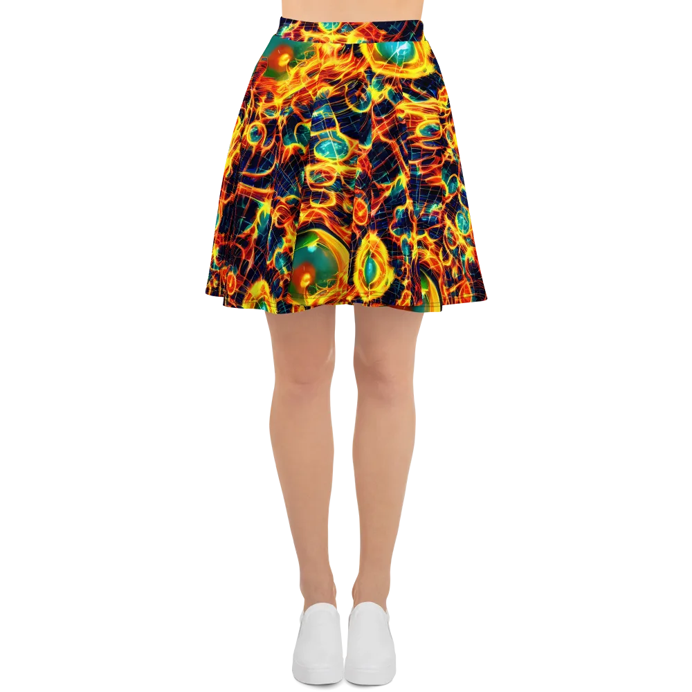 Inferno Grid on Skater Skirt — Front