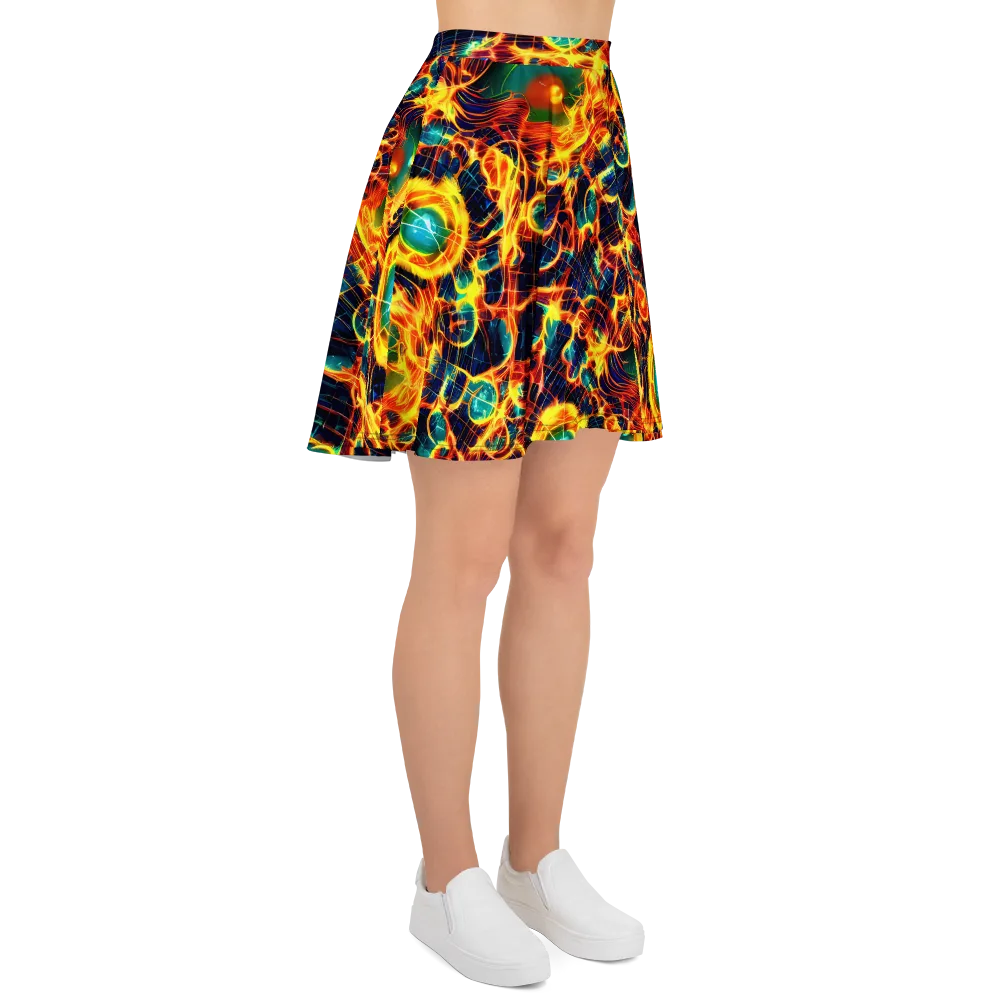 Inferno Grid on Skater Skirt — Right