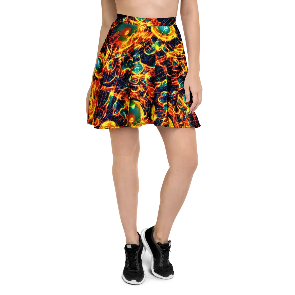 Inferno Grid on Skater Skirt — Front