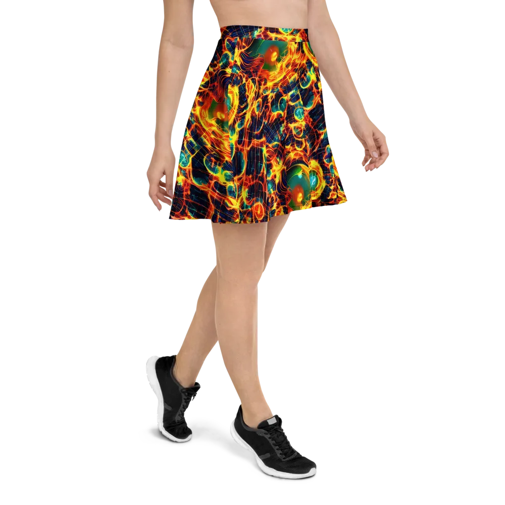 Inferno Grid on Skater Skirt — Right