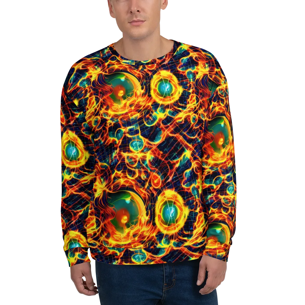 Inferno Grid on Sweatshirt — Front