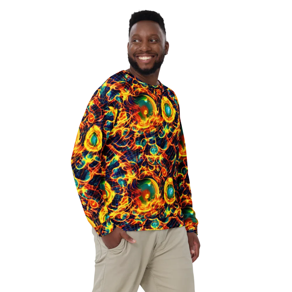 Inferno Grid on Sweatshirt — Front