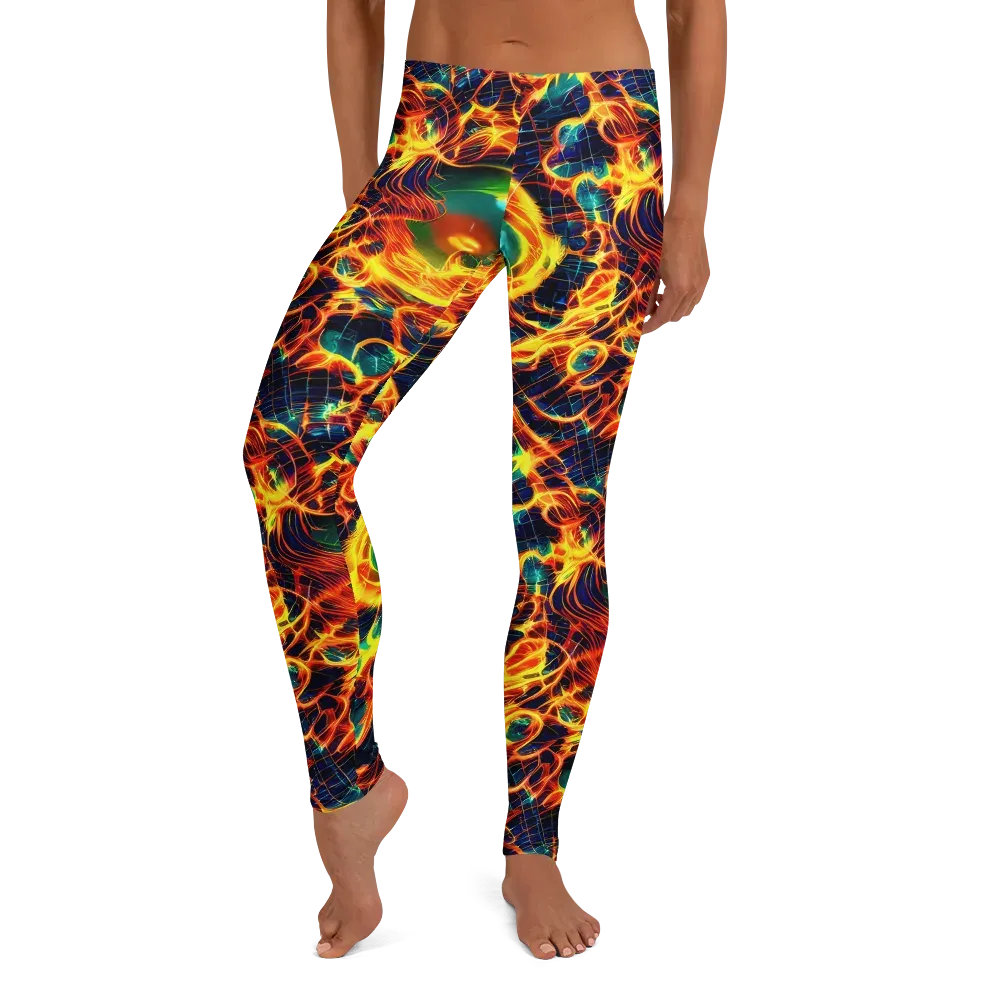 Inferno Grid on Leggings — Front