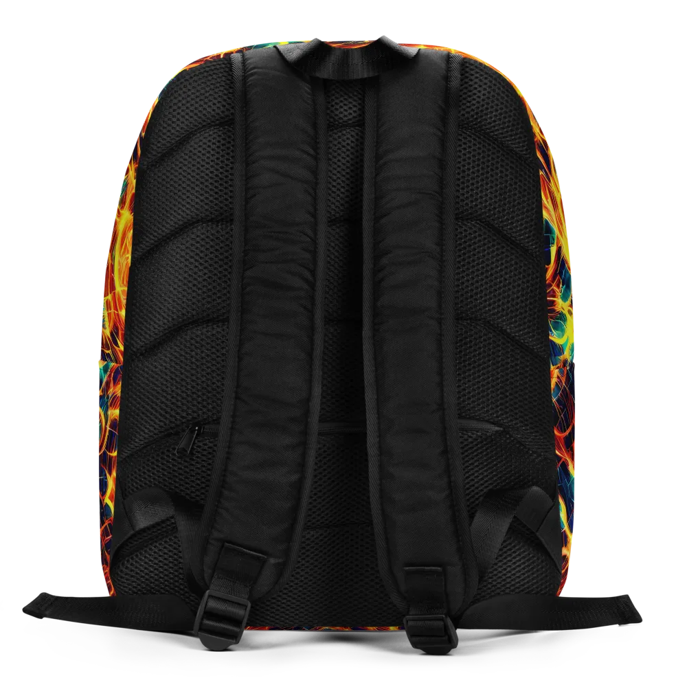 Inferno Grid on Minimalist Backpack — Back
