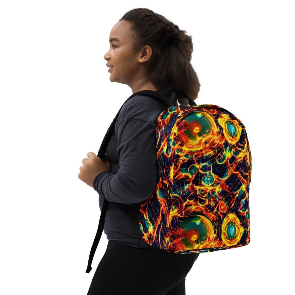 Inferno Grid on Minimalist Backpack — Right Front
