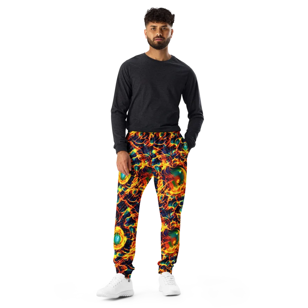 Inferno Grid on Men's Joggers — Front