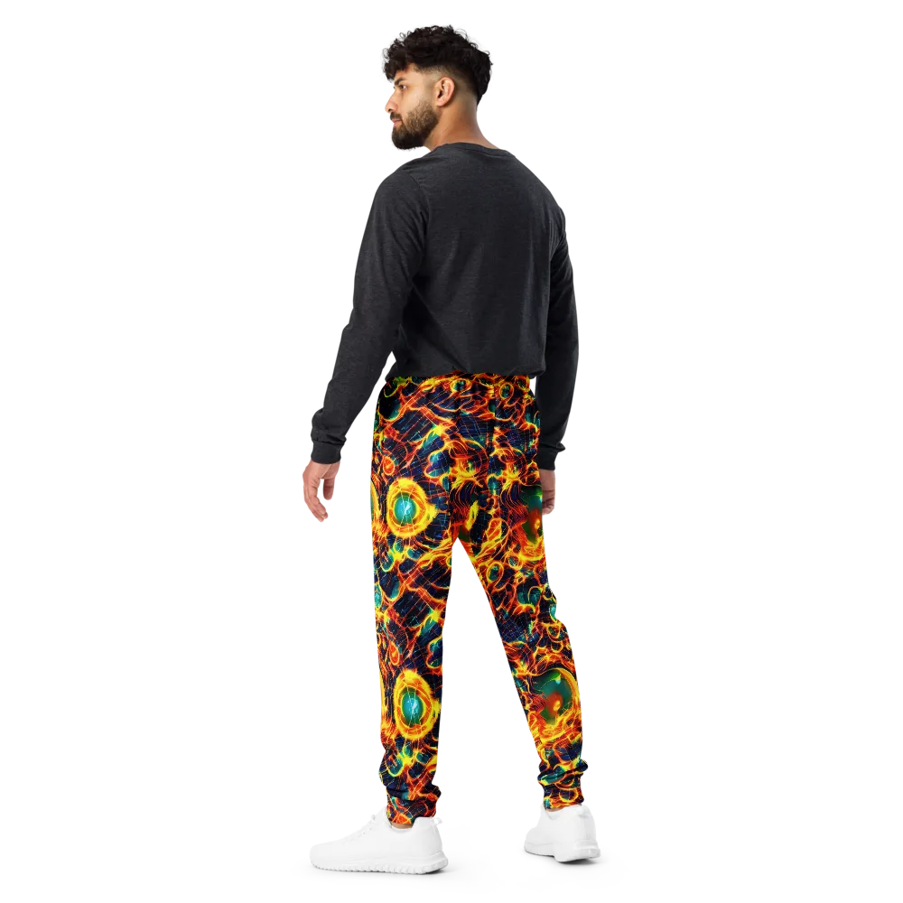 Inferno Grid on Men's Joggers — Back
