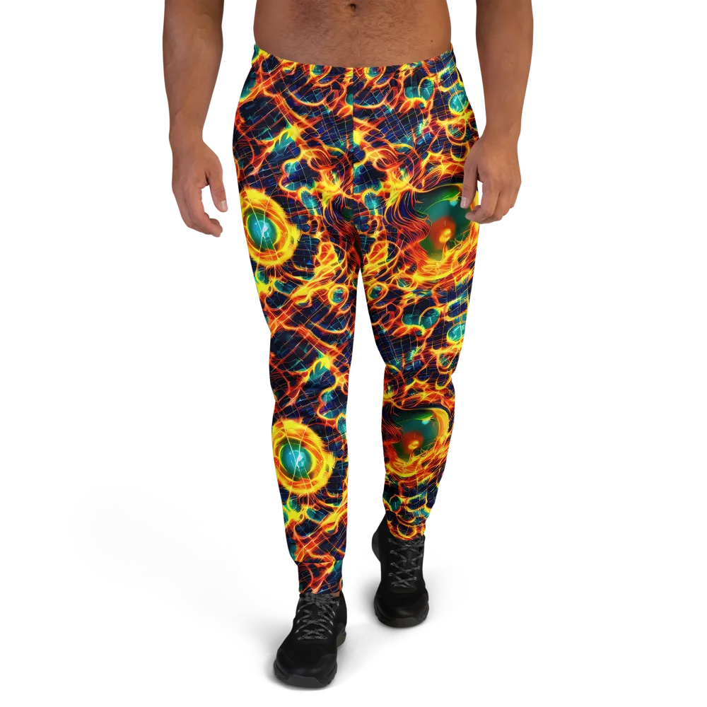 Inferno Grid on Men's Joggers — Front