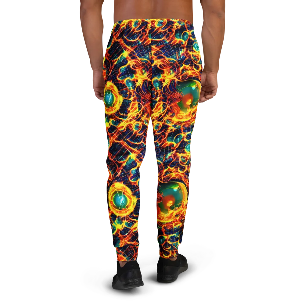 Inferno Grid on Men's Joggers — Back