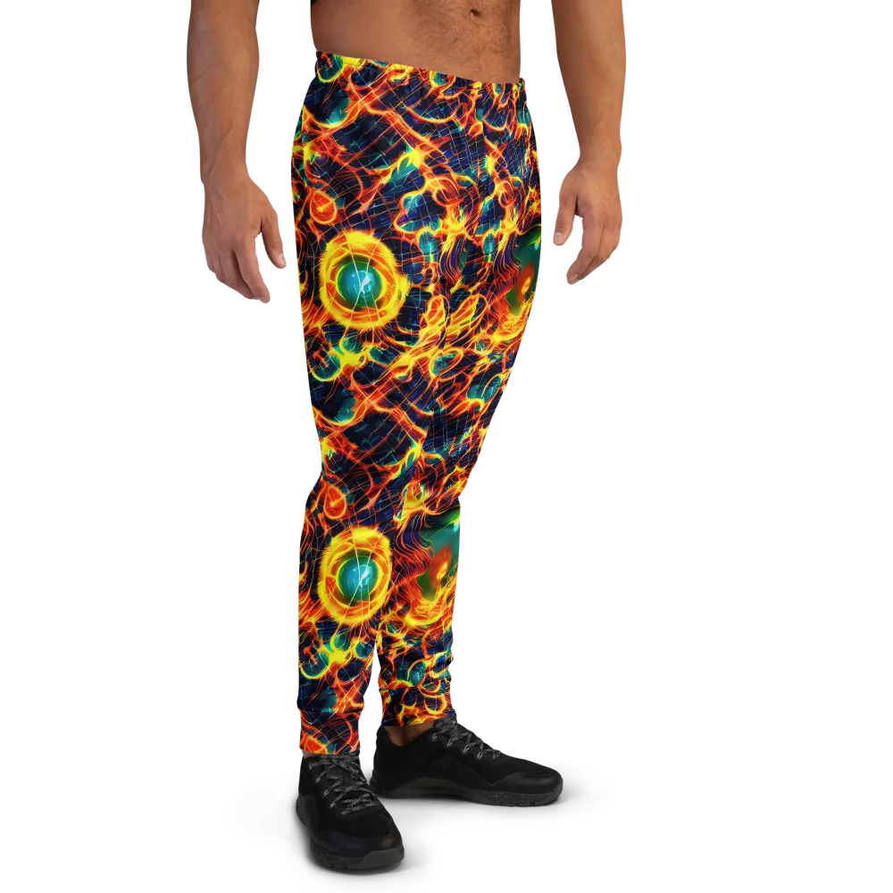 Inferno Grid on Men's Joggers — Right