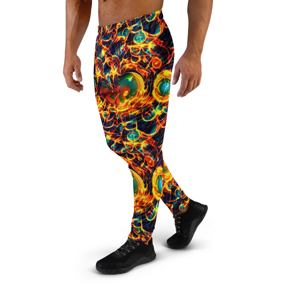 Inferno Grid on Men's Joggers — Left