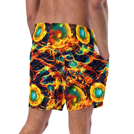 Inferno Grid on a Swim Trunks