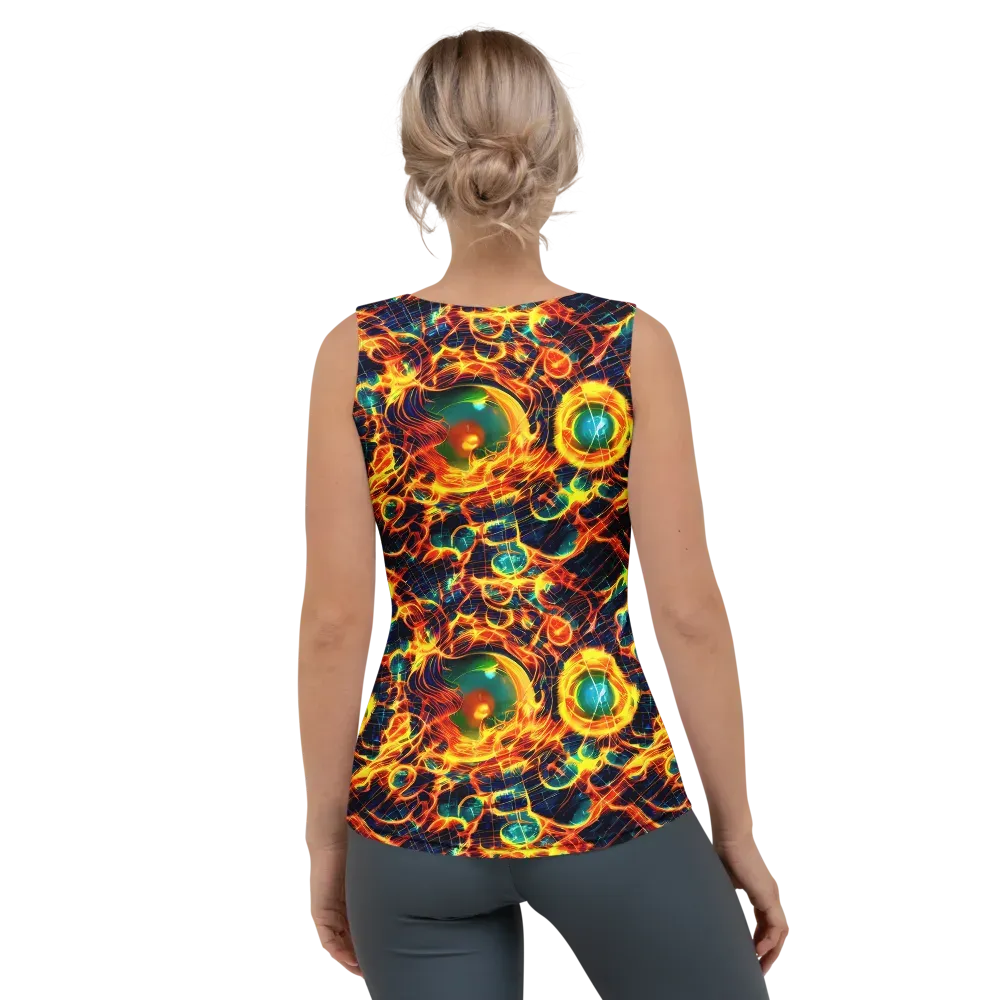Inferno Grid on Women's Tank Top — Back