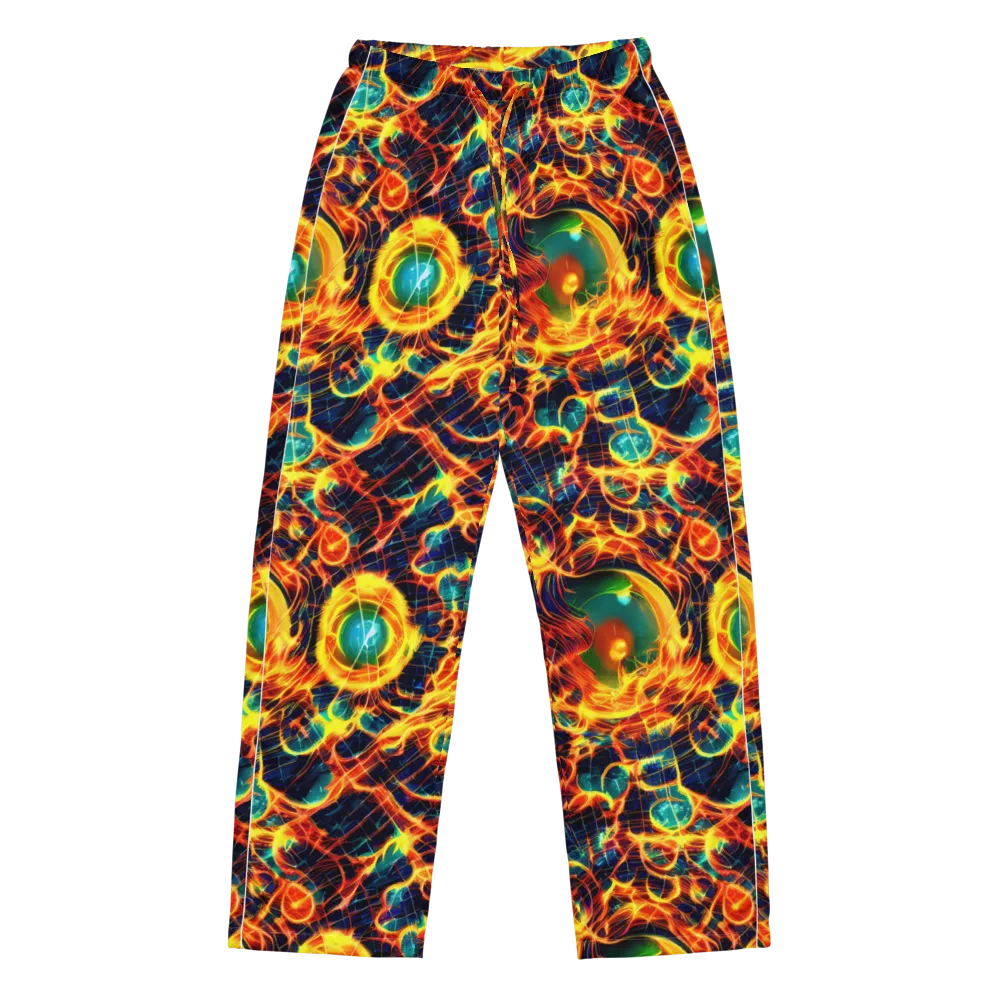 Inferno Grid on Women's Pajama Pants — Front
