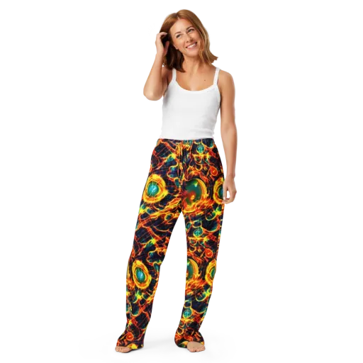 Inferno Grid on a Women's Pajama Pants