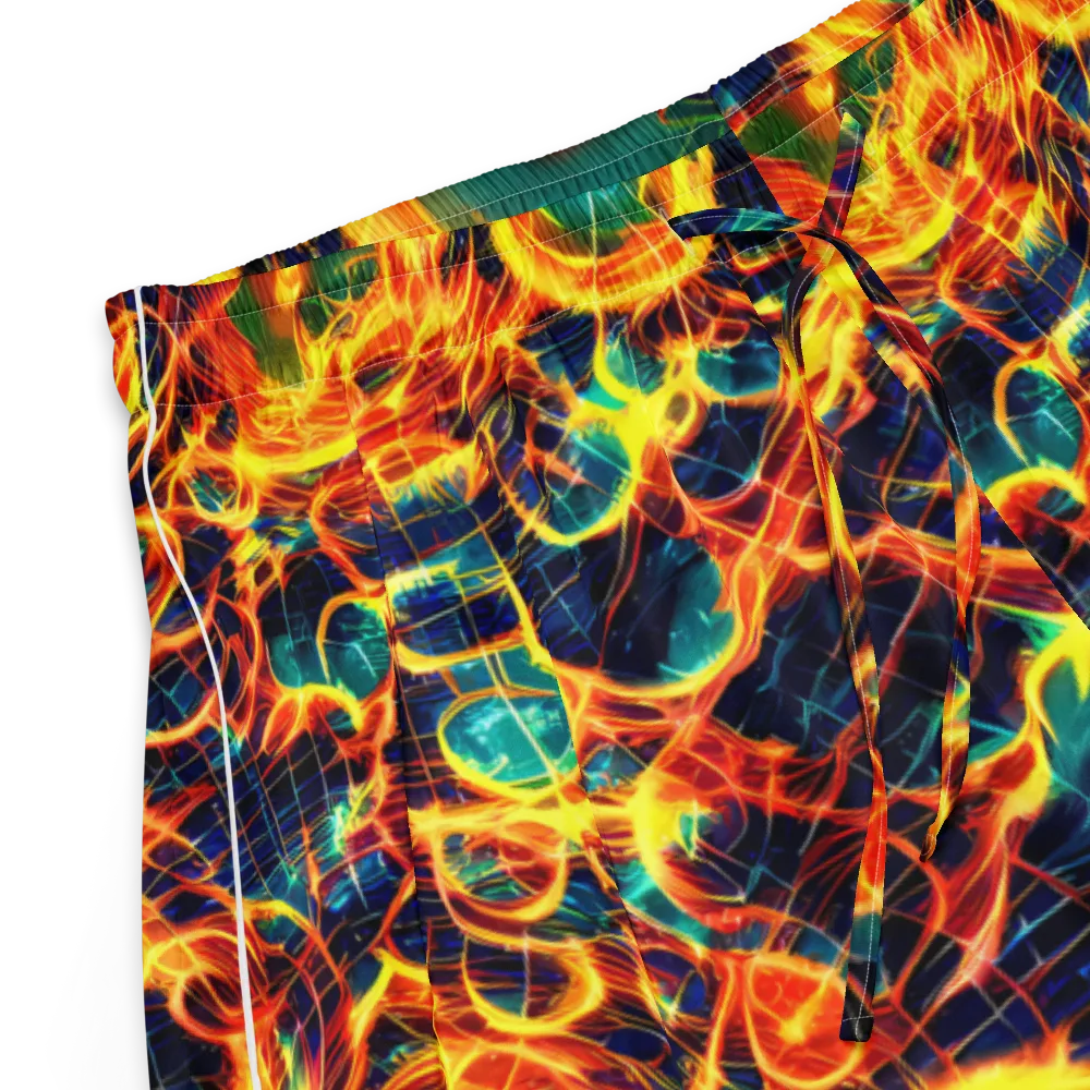 Inferno Grid on Women's Pajama Shorts — Product details