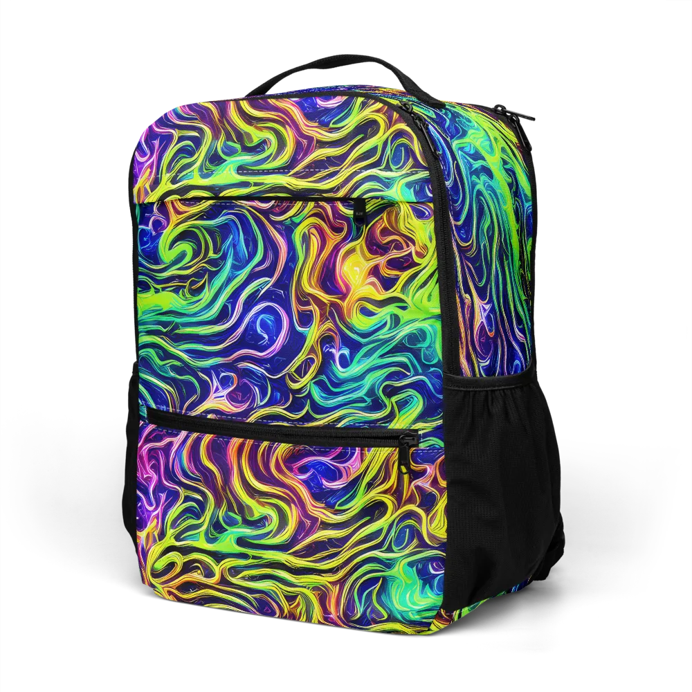 Acid Wave on Utility Backpack — Left Front