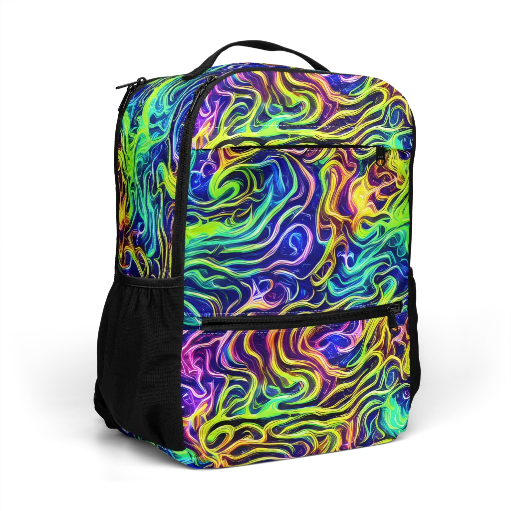 Acid Wave on Utility Backpack — Right Front