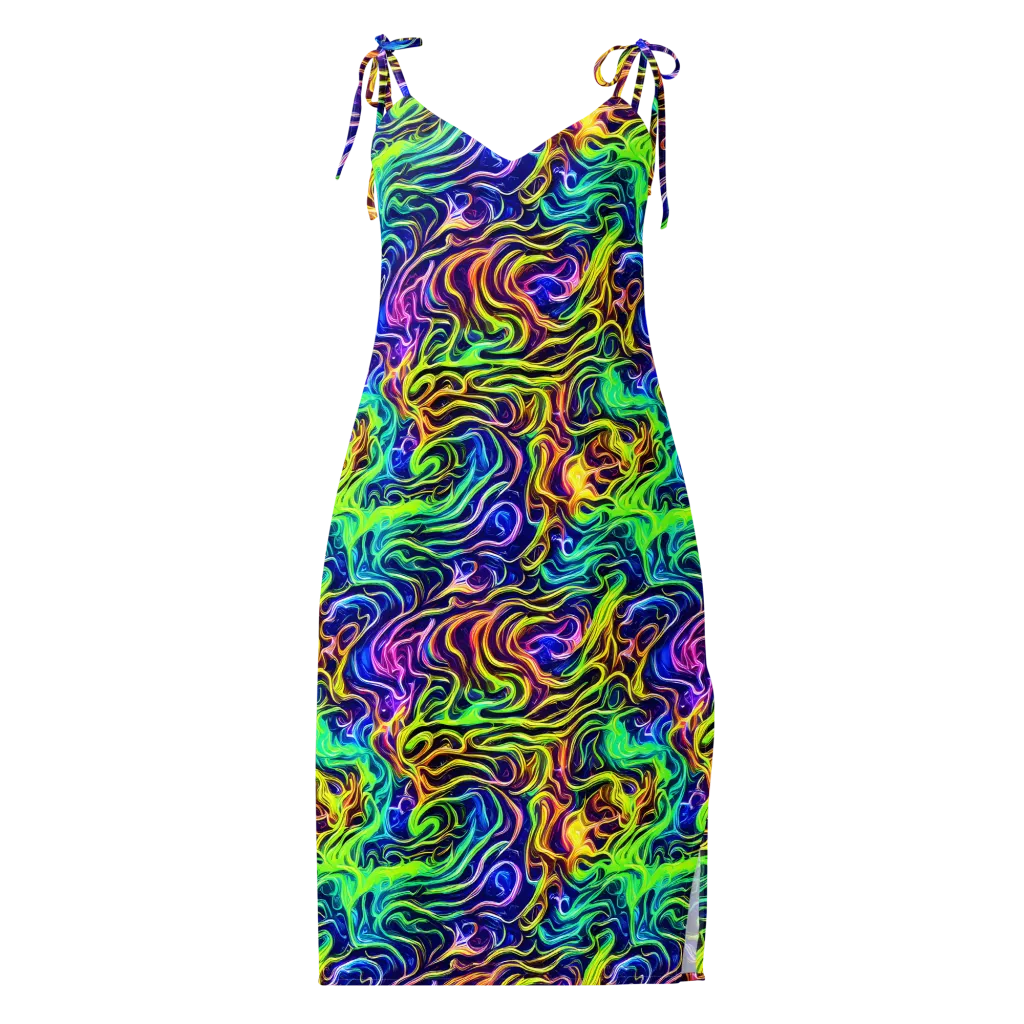 Acid Wave on Slip Dress — Front