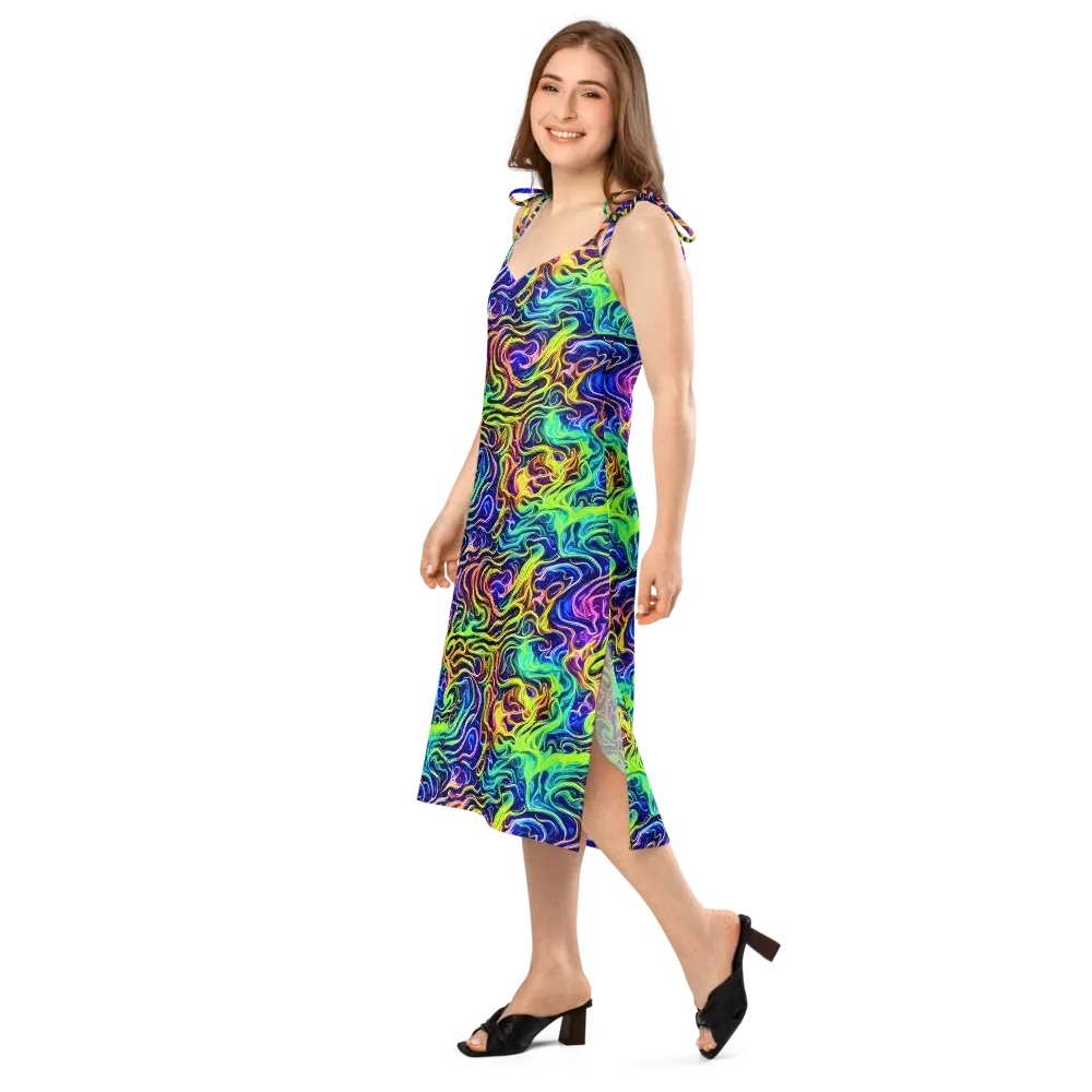 Acid Wave on Slip Dress — Left Front