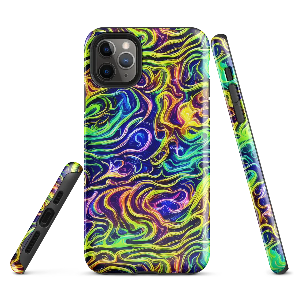 Acid Wave on Tough Case for iPhone® — Front