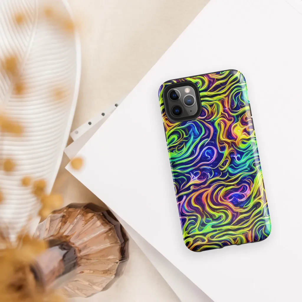 Acid Wave on Tough Case for iPhone® — Front