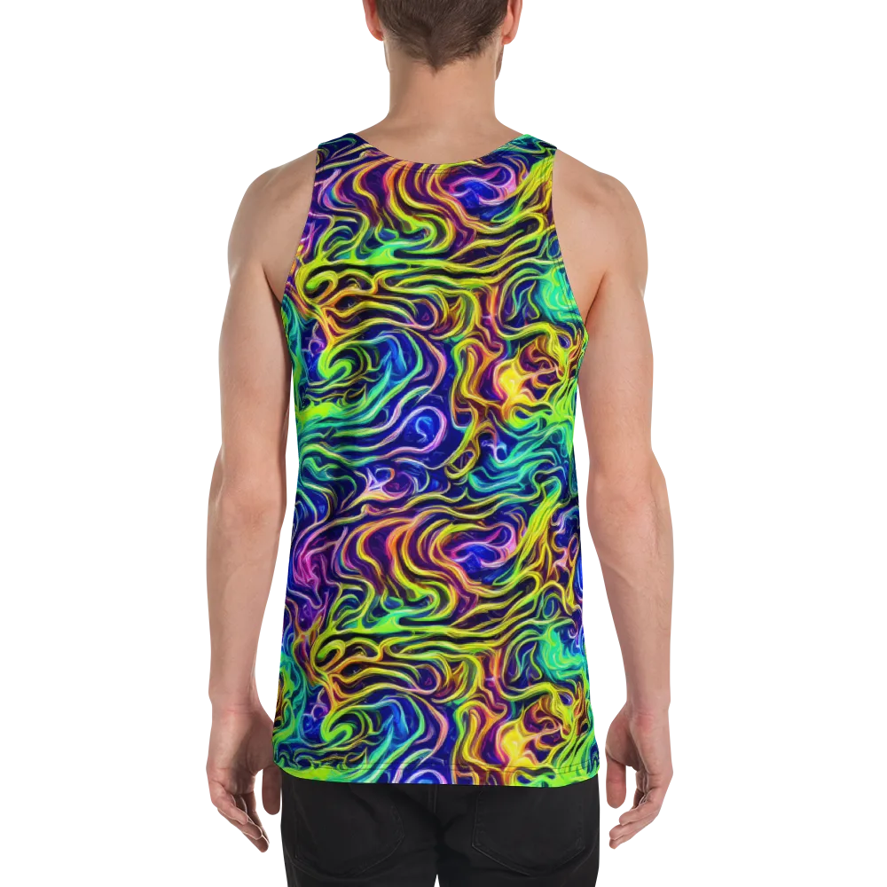 Acid Wave on Men's Tank Top — Back
