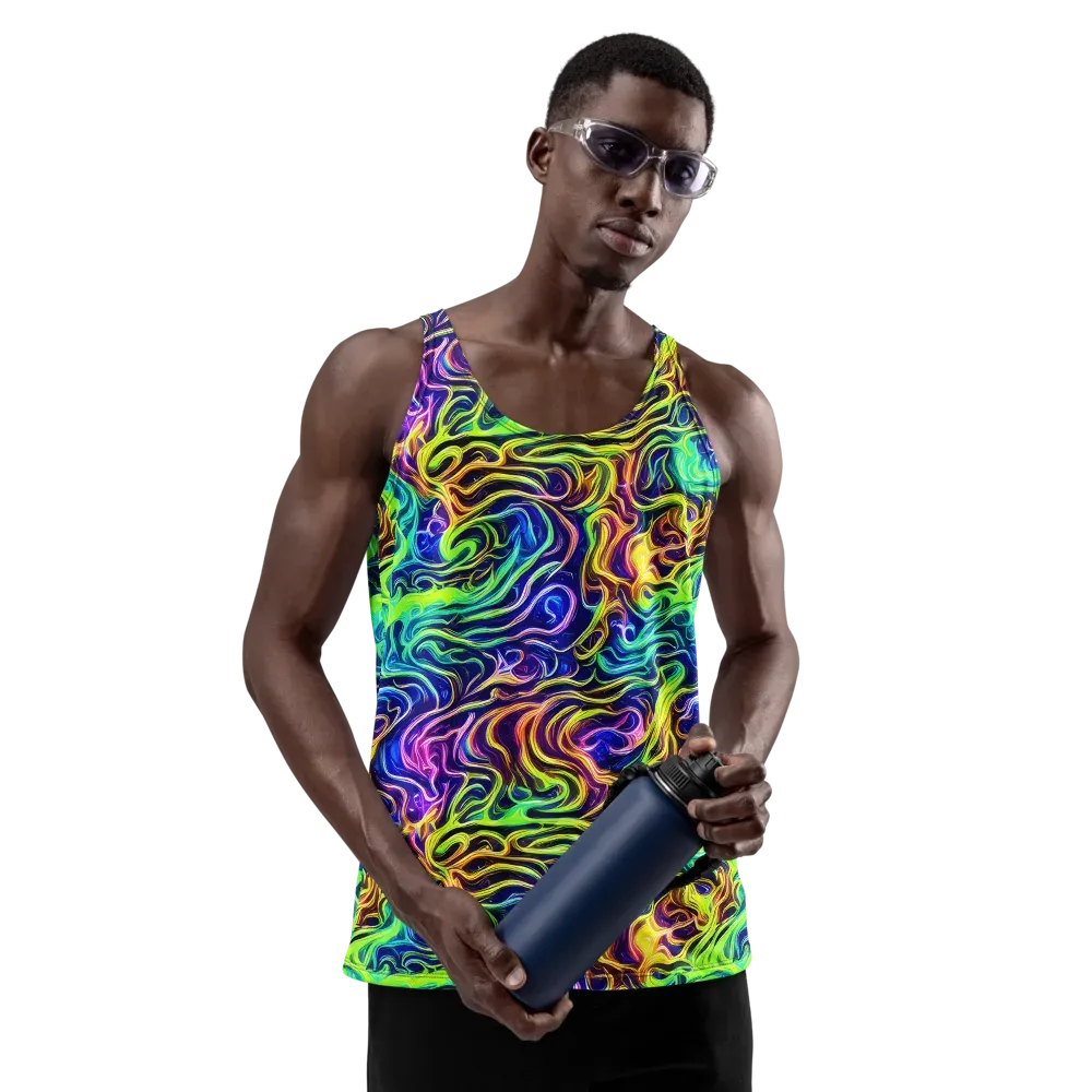 Acid Wave on Men's Tank Top — Front