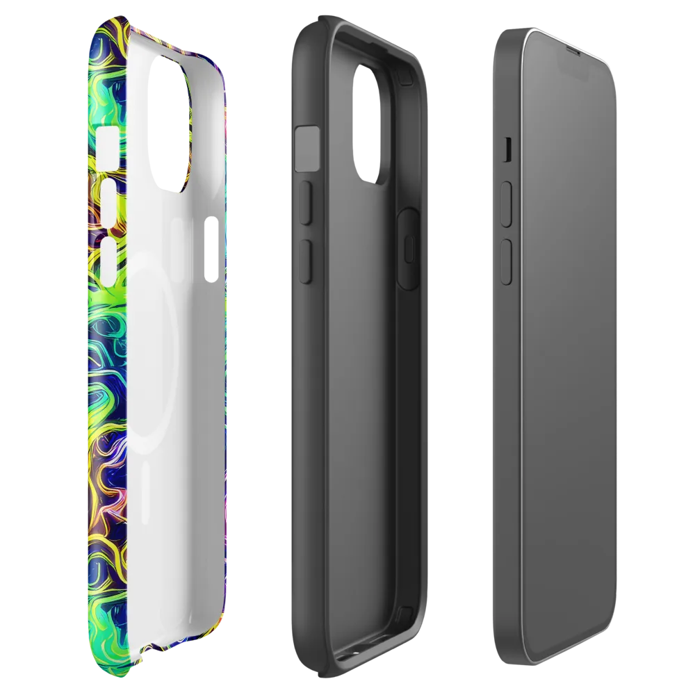 Acid Wave on MagSafe Tough Case for iPhone® — Front