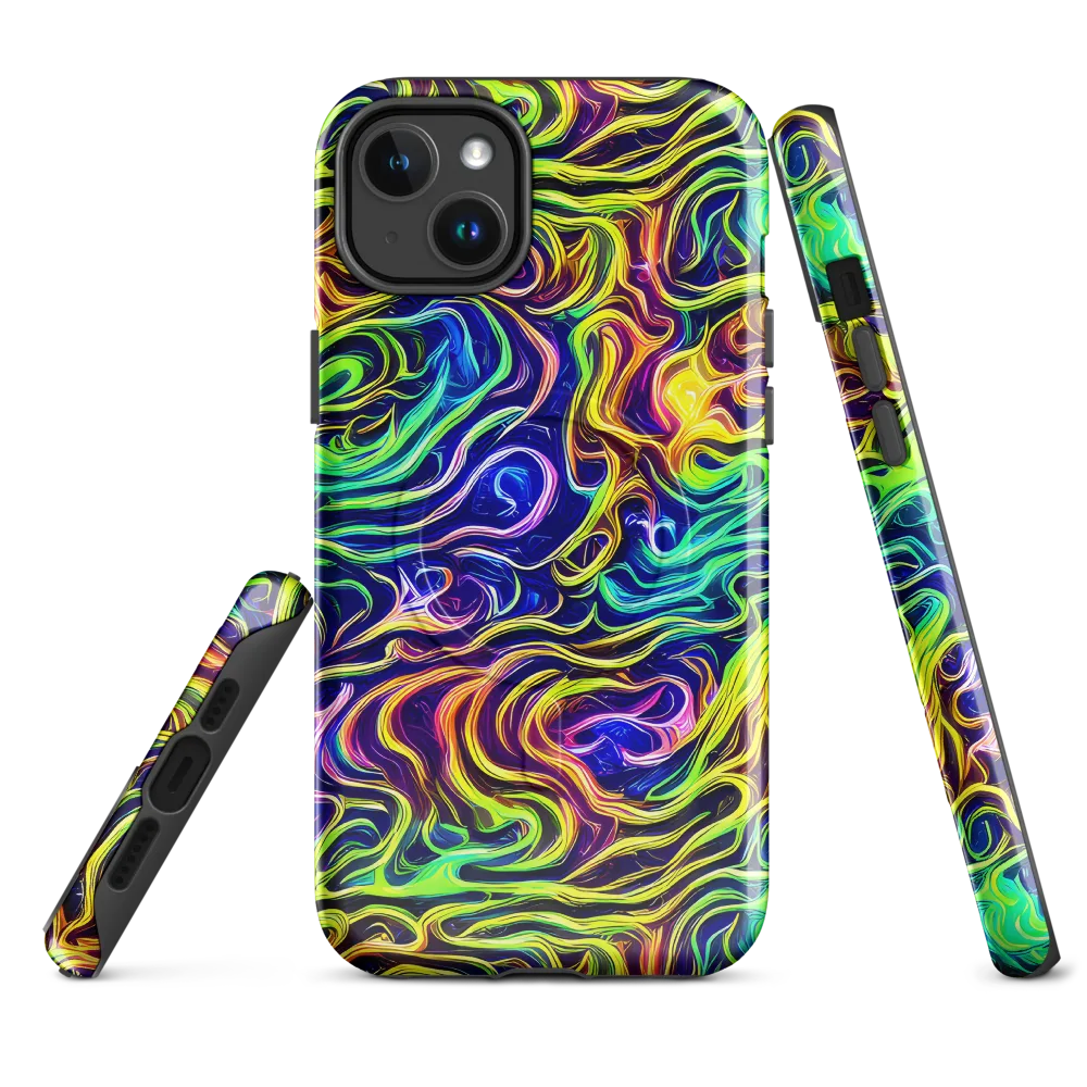 Acid Wave on MagSafe Tough Case for iPhone® — Front