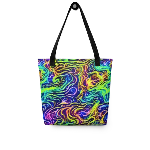 Acid Wave on a Tote Bag