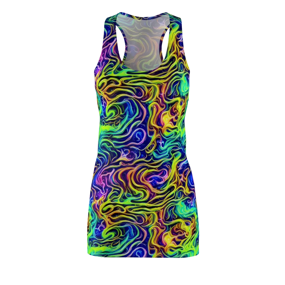 Acid Wave on Racerback Dress — Front