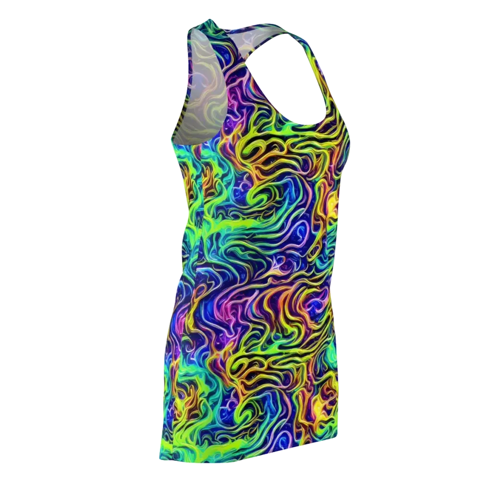 Acid Wave on Racerback Dress — Front Side