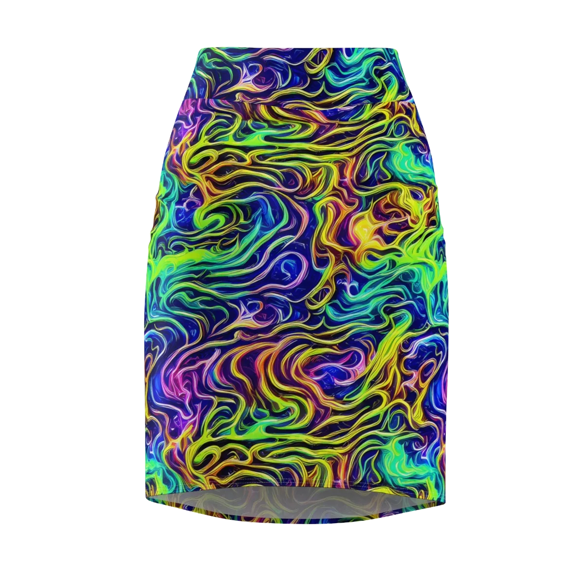 Acid Wave on Pencil Skirt — Front
