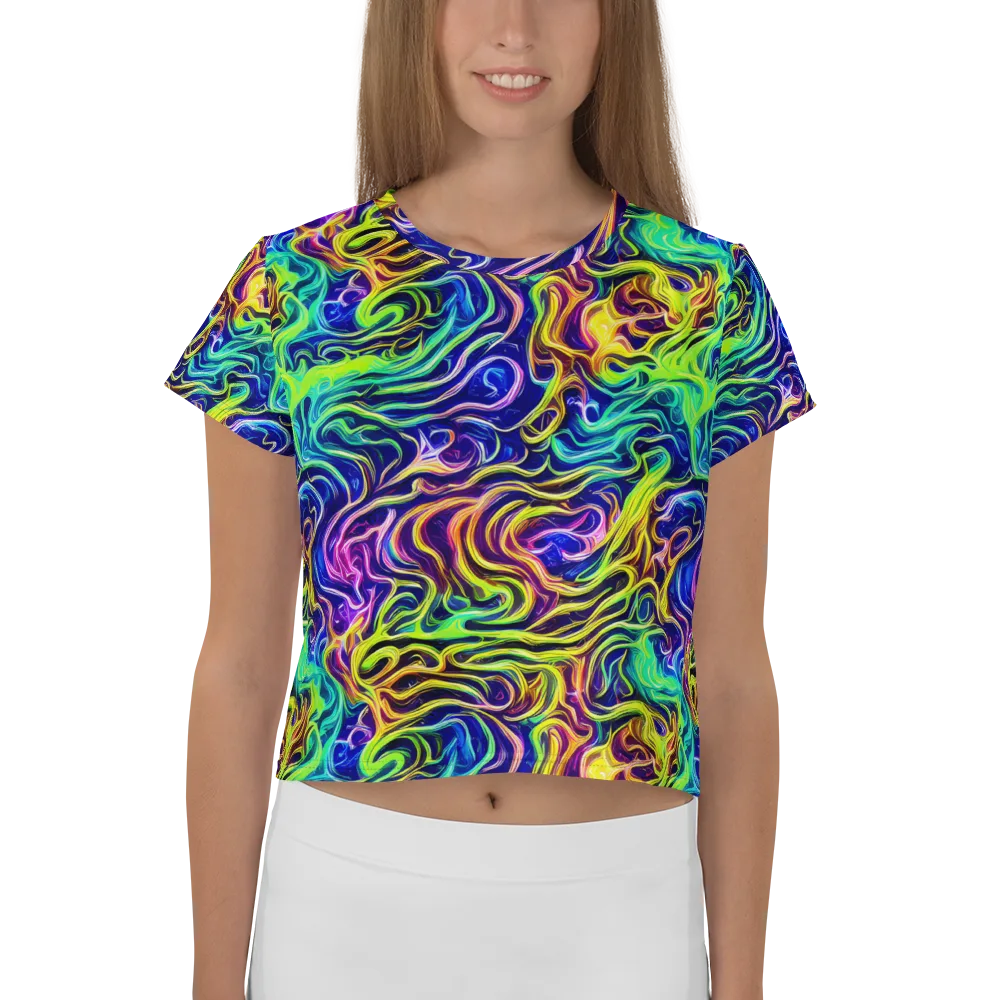 Acid Wave on Crop Tee — Front