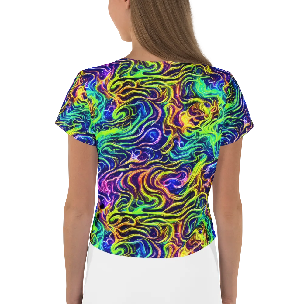 Acid Wave on Crop Tee — Back