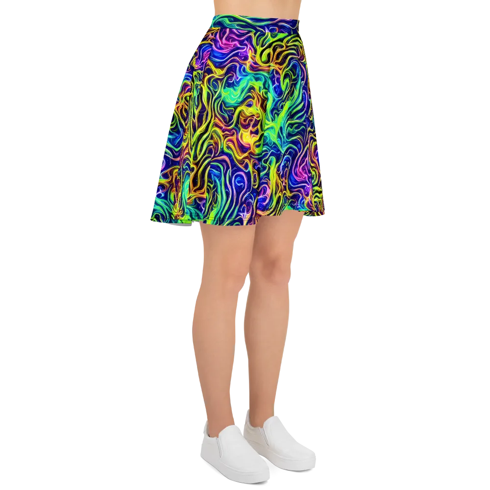 Acid Wave on Skater Skirt — Right