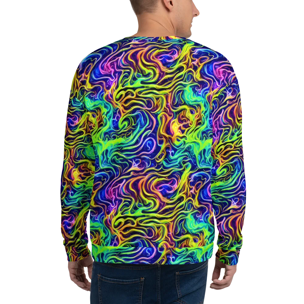Acid Wave on Sweatshirt — Back
