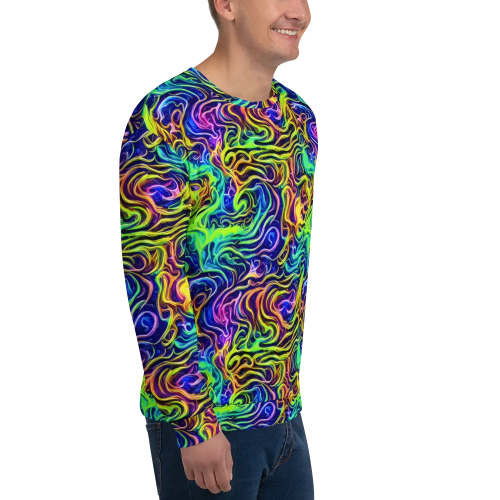 Acid Wave on Sweatshirt — Right Front