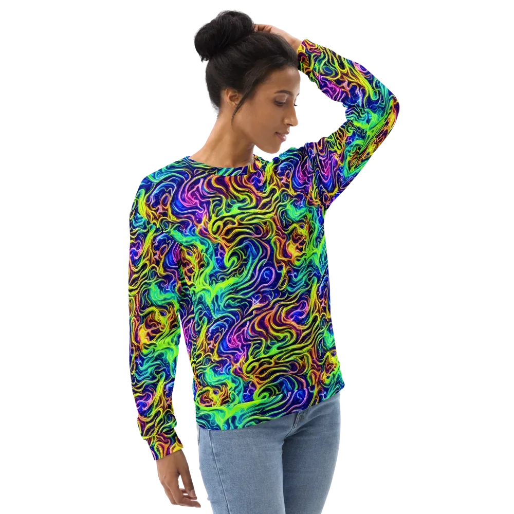 Acid Wave on Sweatshirt — Right Front