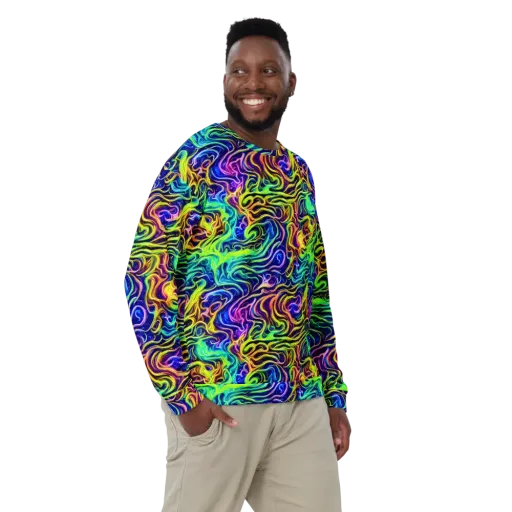 Acid Wave on a Sweatshirt