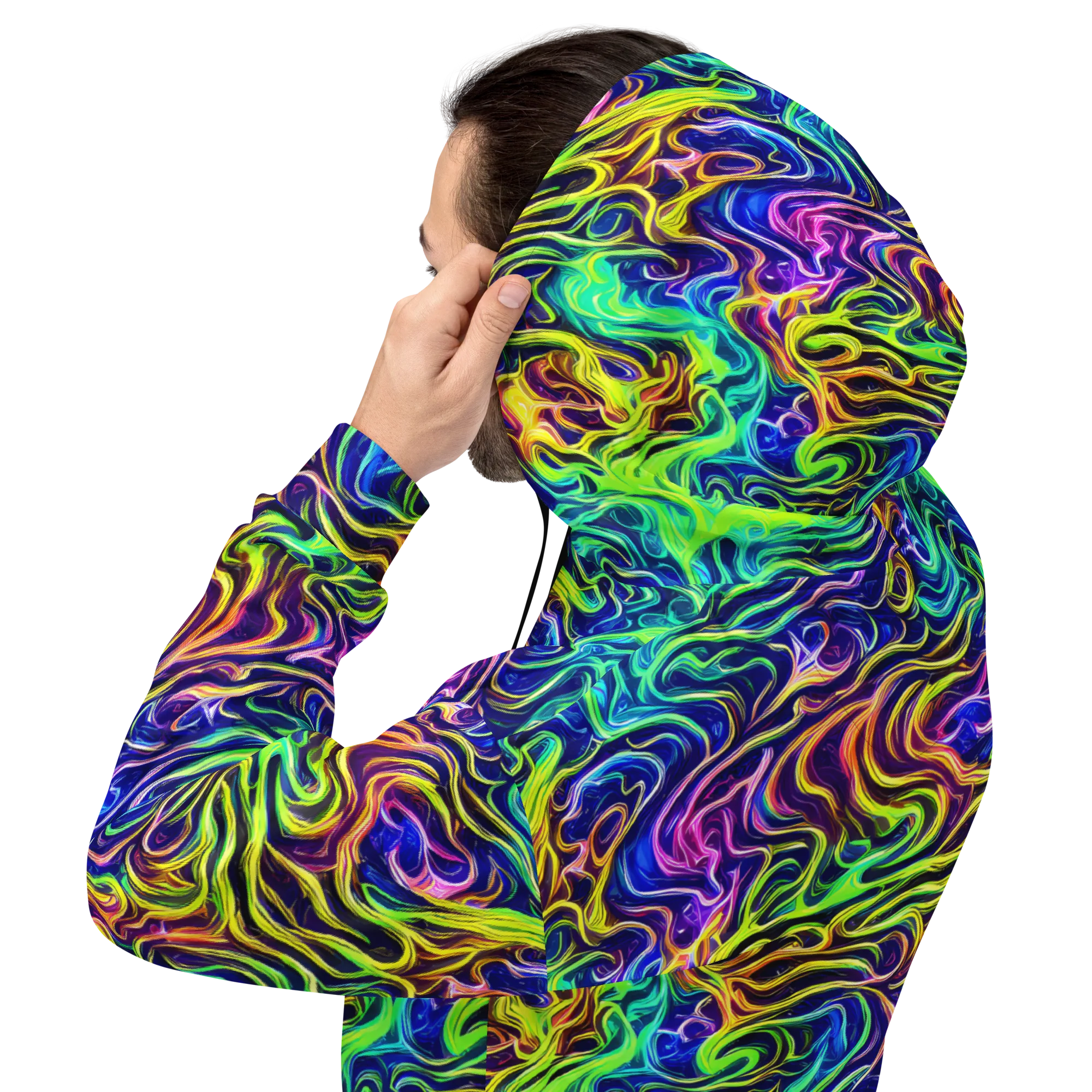Acid Wave on Hoodie — Back