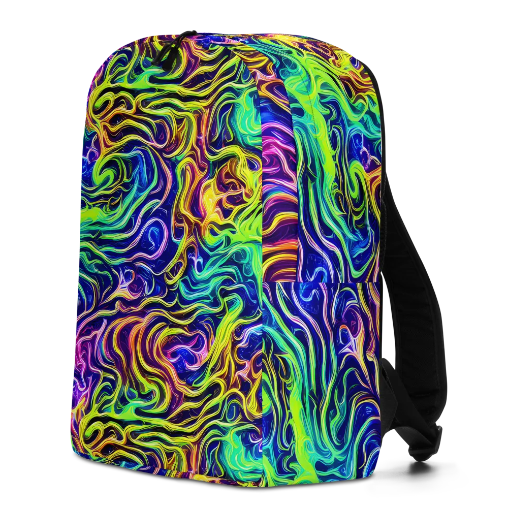 Acid Wave on Minimalist Backpack — Left