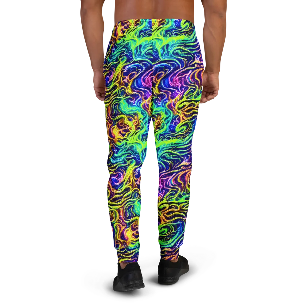 Acid Wave on Men's Joggers — Back