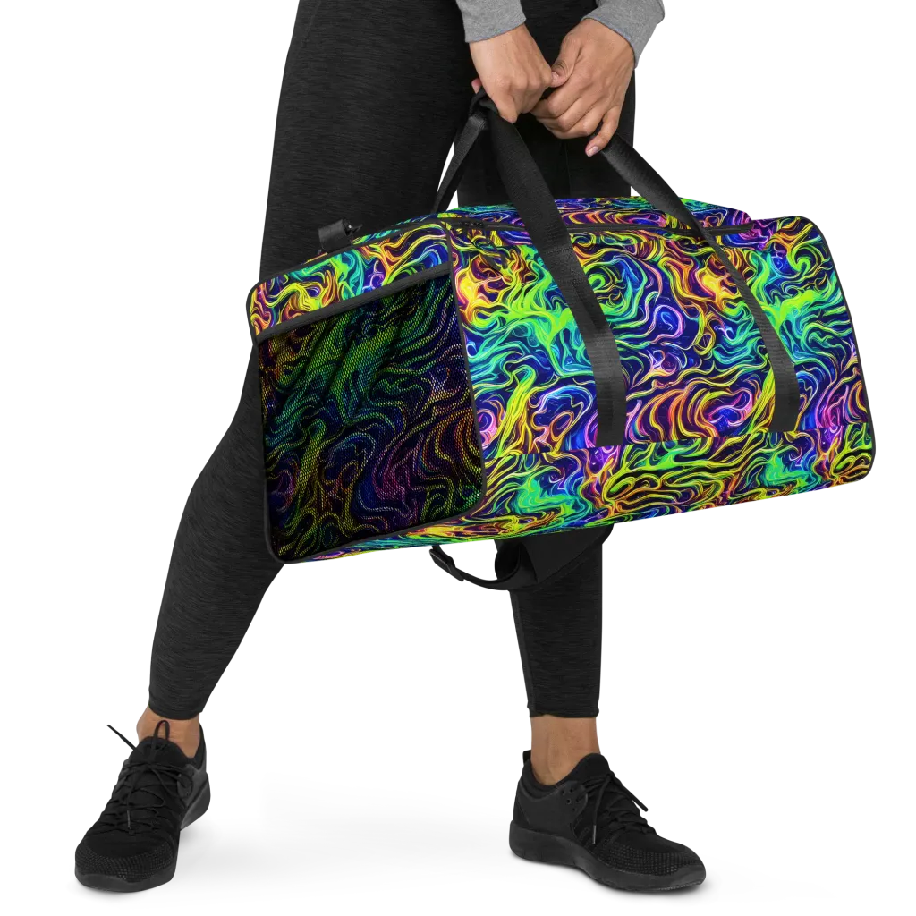 Acid Wave on Duffle Bag — Right Front