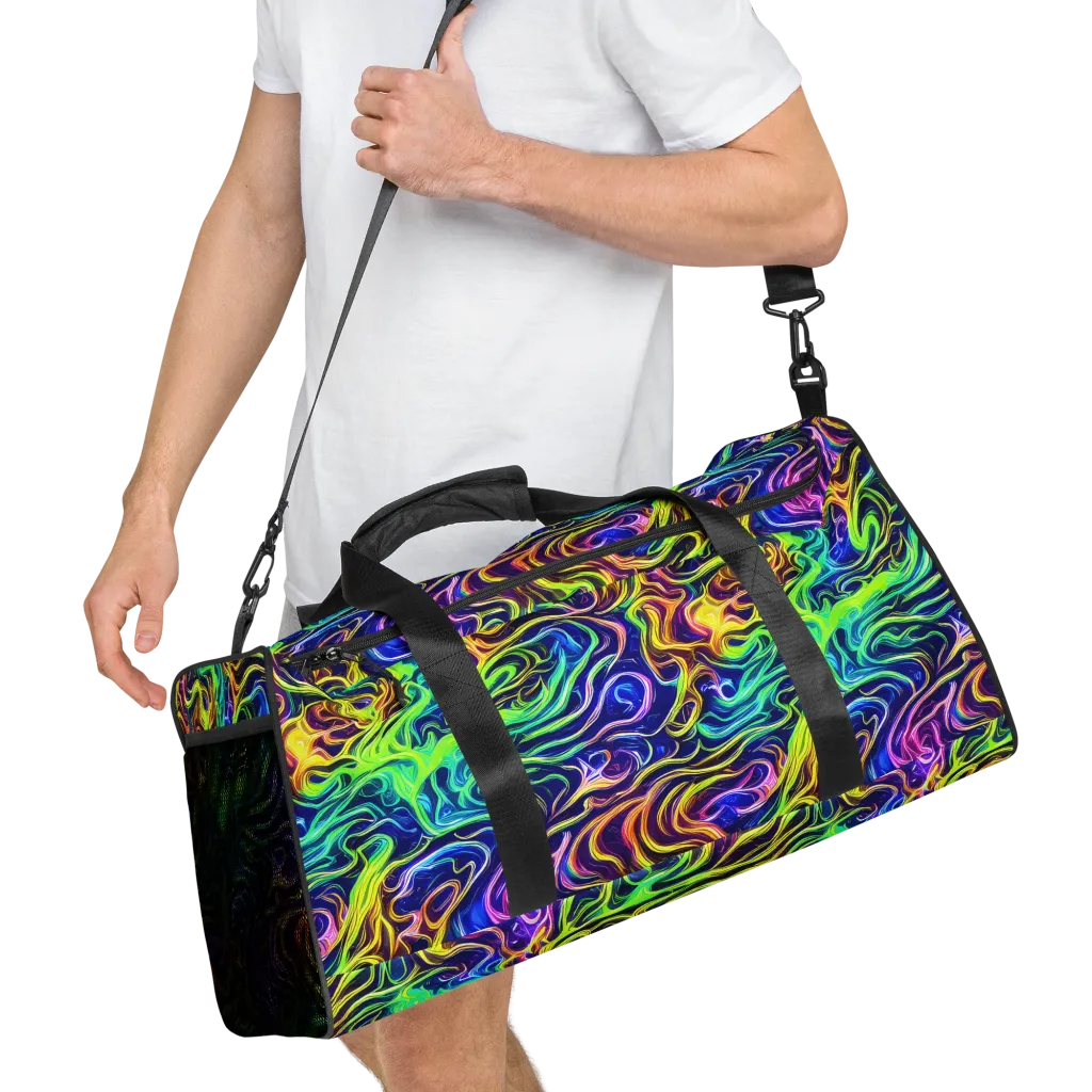 Acid Wave on Duffle Bag — Right Front